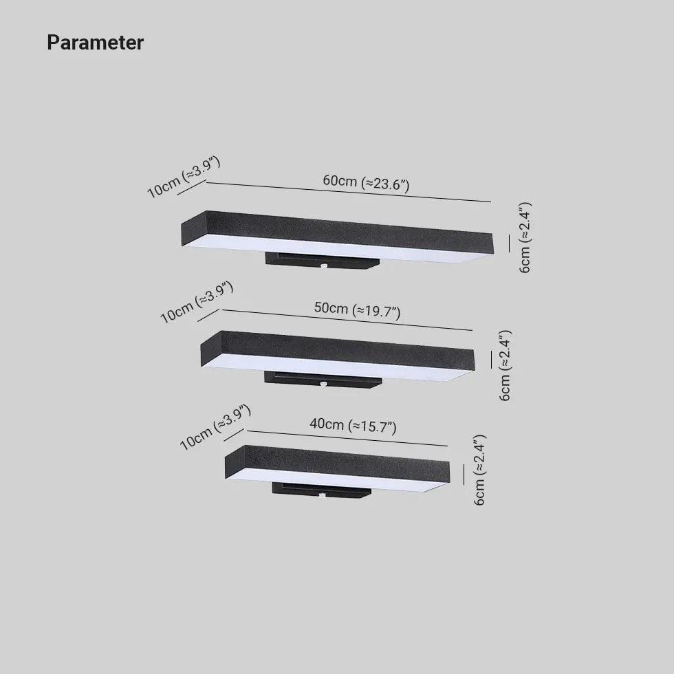 modern outdoor wall lights with sensor black - Clowas