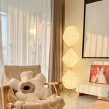 Nordic Silk White Floor Lamps For Living Room