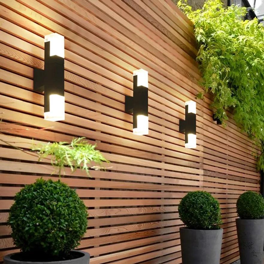 Modern Vertical Outdoor Up and Down Wall Lights - Clowas