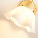 Wooden Flowers Glass Modern Wall Lights - Clowas