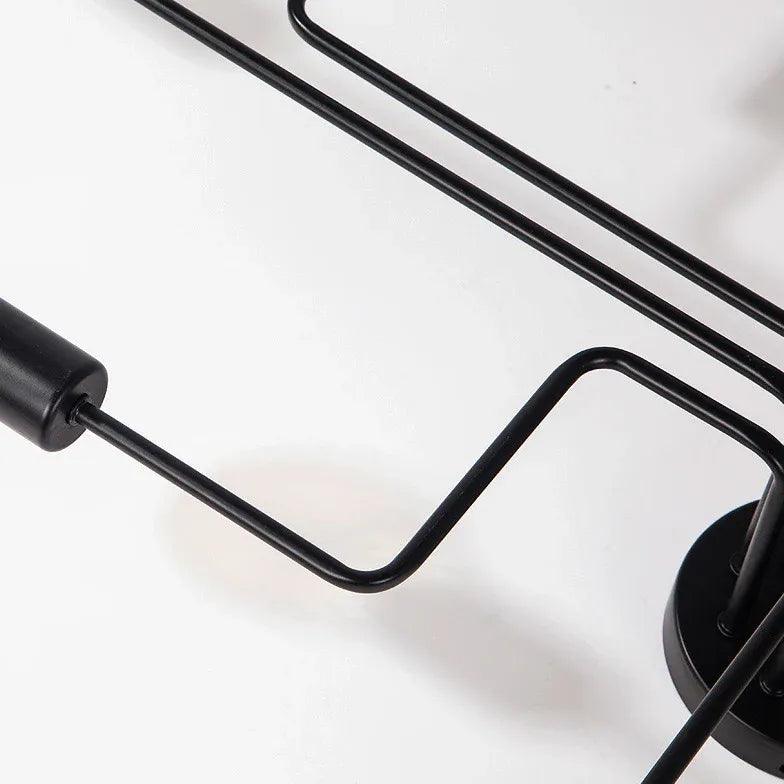 Molecule-Inspired Industrial Black Flush Ceiling Lights - Clowas