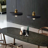 Black Round Cake Dining Room Pendant Light - Clowas