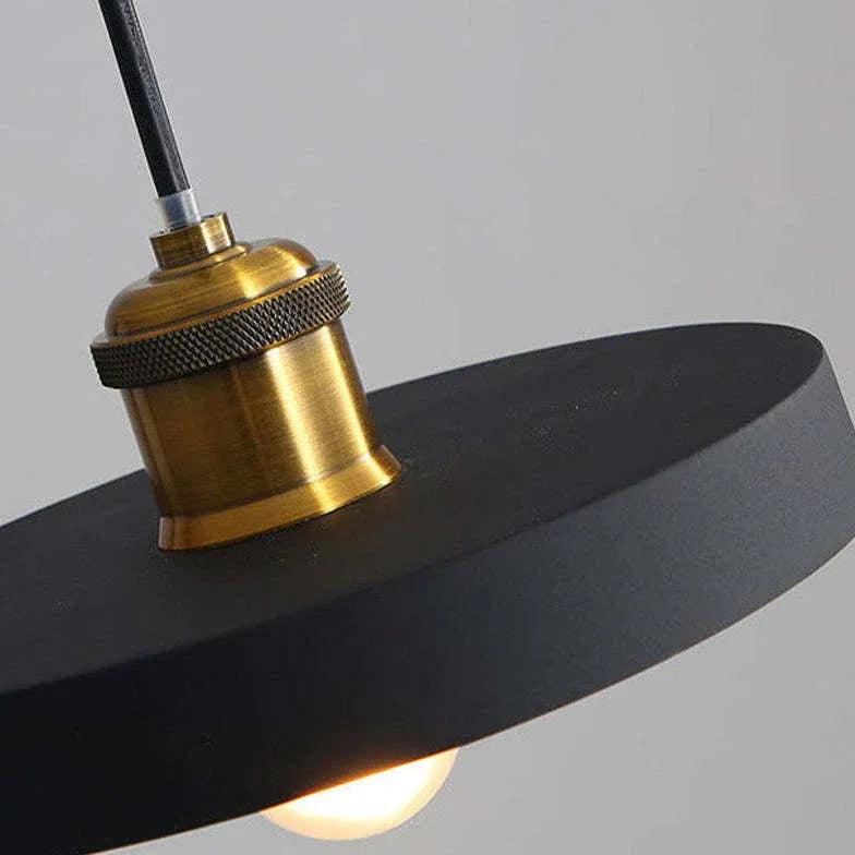 Black Round Cake Dining Room Pendant Light - Clowas