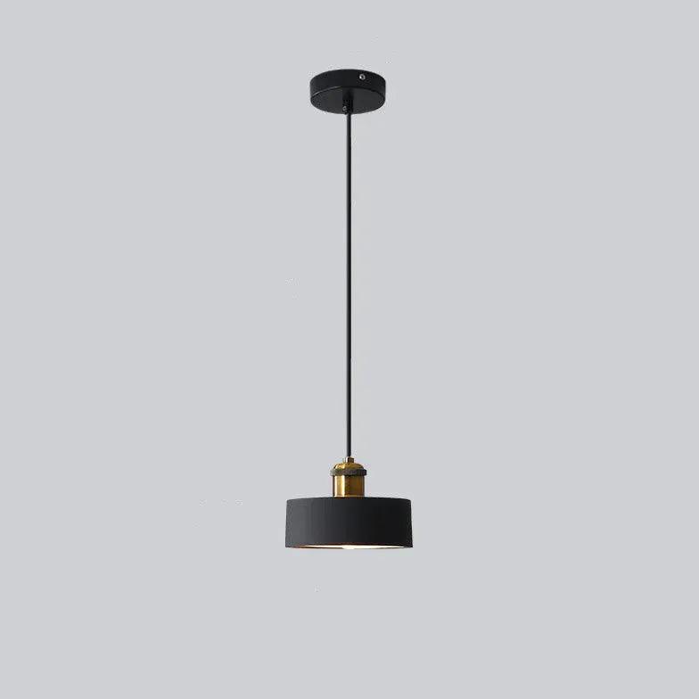 Black Round Cake Dining Room Pendant Light - Clowas