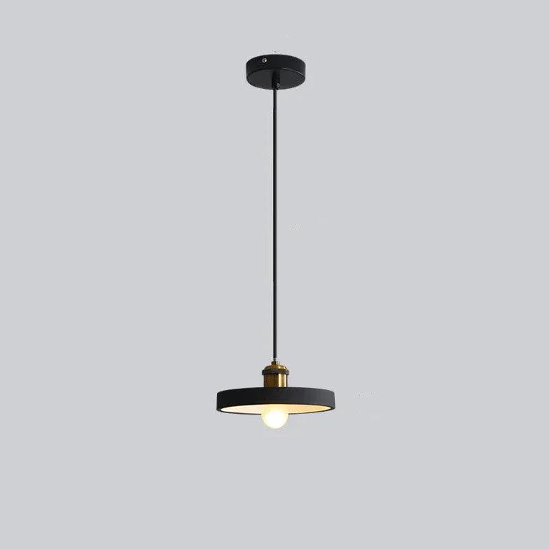 Black Round Cake Dining Room Pendant Light - Clowas