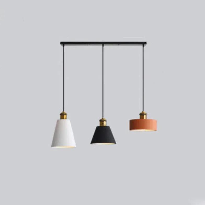 Black Round Cake Dining Room Pendant Light - Clowas