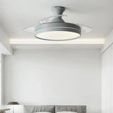 White Table Dining Room Ceiling Fan with Light - Clowas