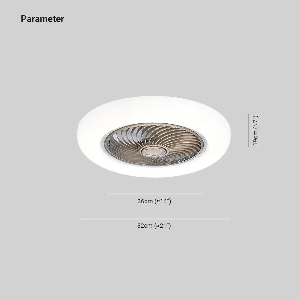 Ultra-Thin Modern Ceiling Fan with Light - Clowas