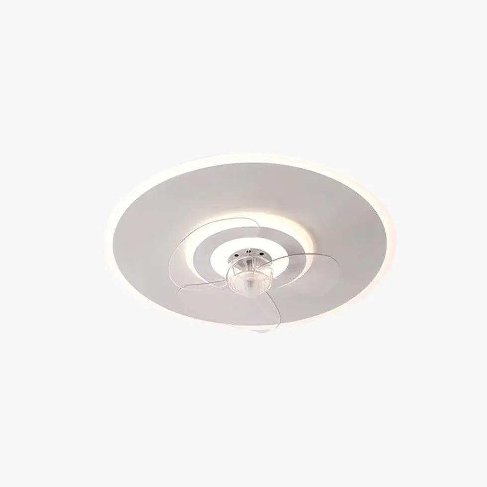 Round Noodle Modern Ceiling Fan with Light - Clowas