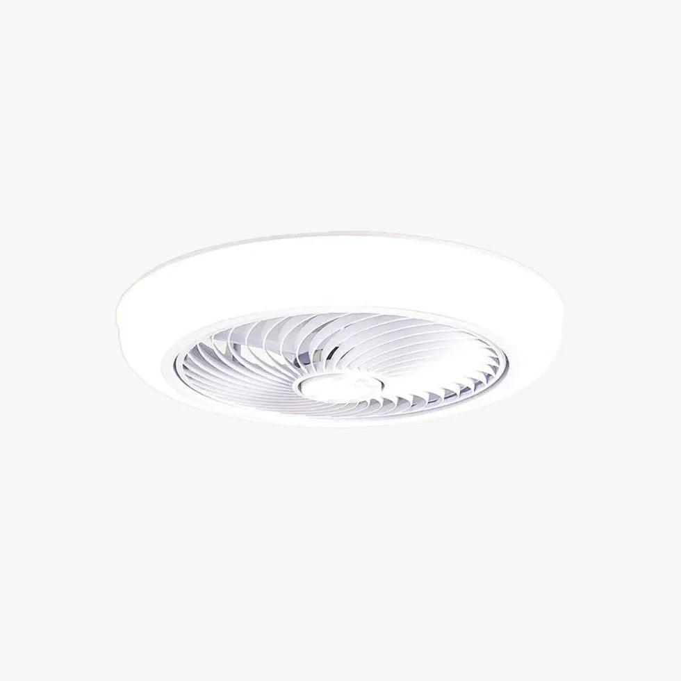 Invisible Spiral Bedroom Ceiling Fan with Light - Clowas