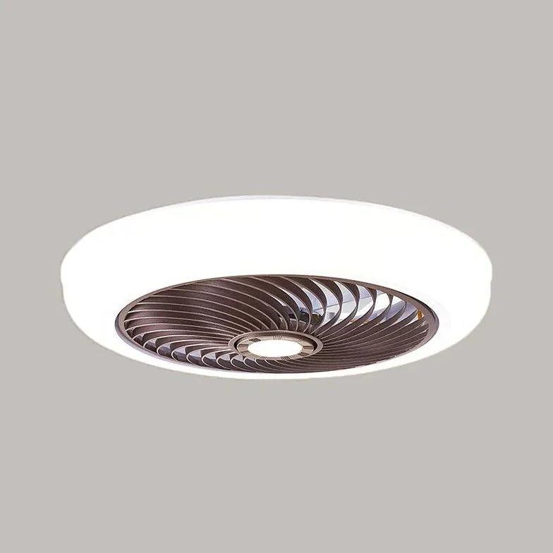Invisible Spiral Bedroom Ceiling Fan with Light - Clowas