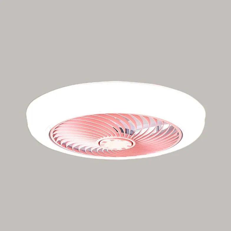 Invisible Spiral Bedroom Ceiling Fan with Light - Clowas