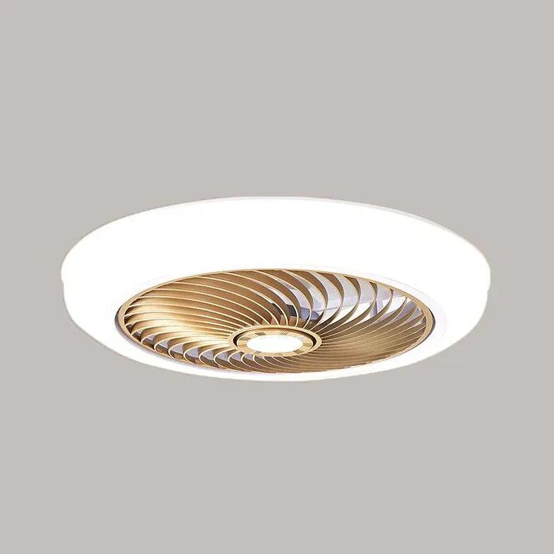 Invisible Spiral Bedroom Ceiling Fan with Light - Clowas