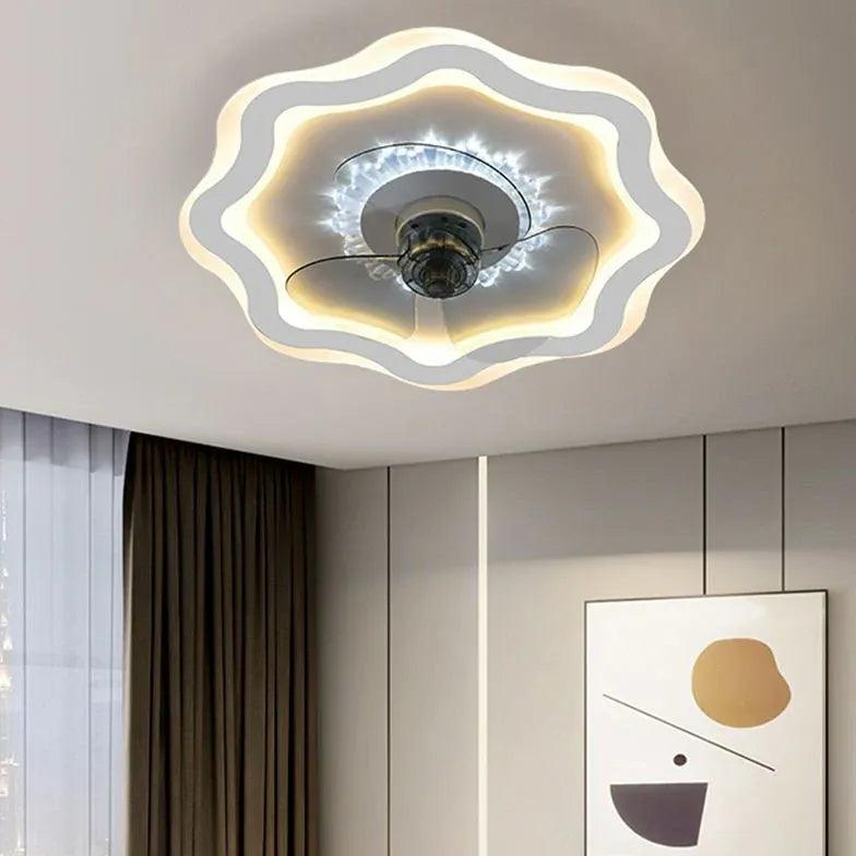 Flowers Modern Ceiling Fan with Light - Clowas