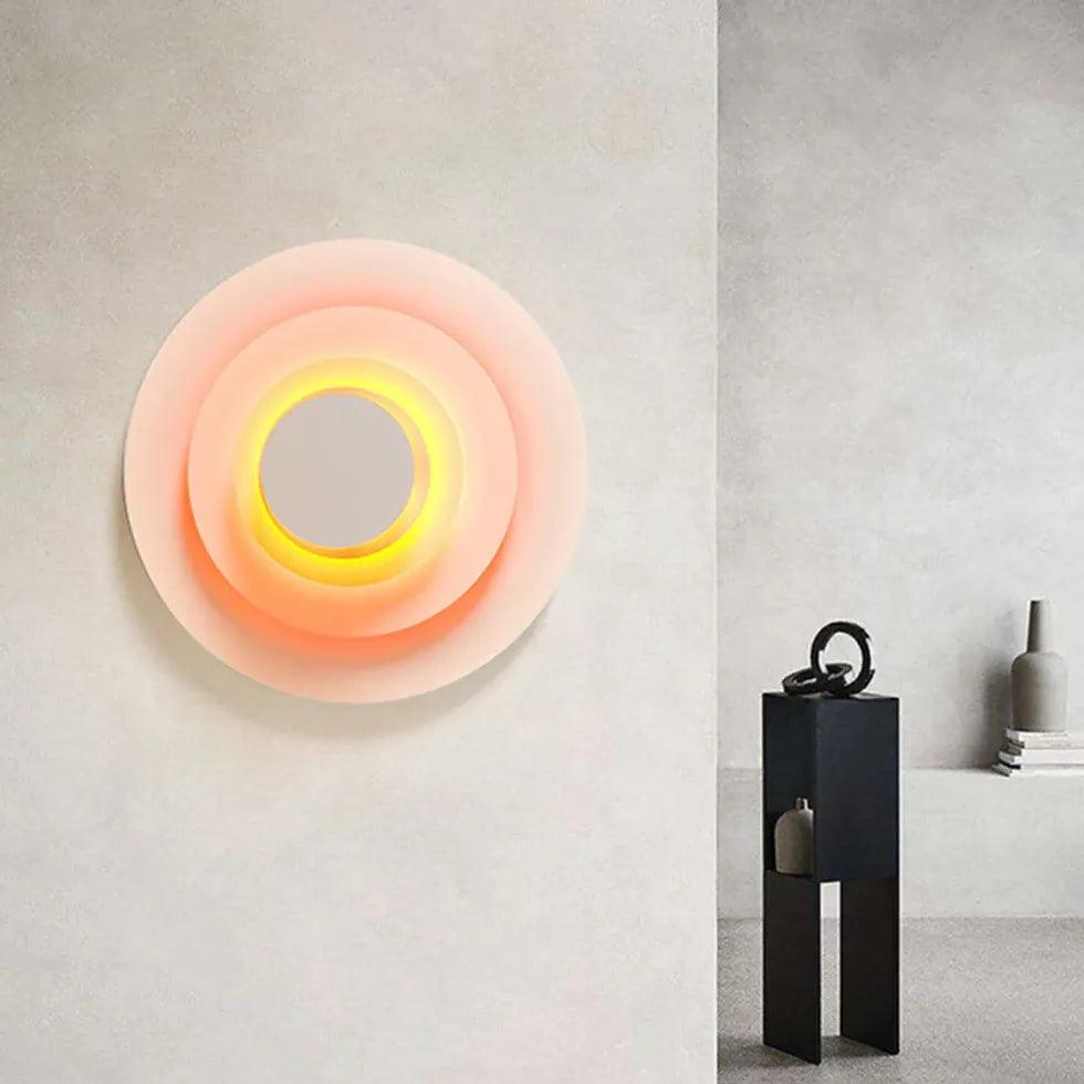 Round Gradient Led Modern Wall Lights - Clowas
