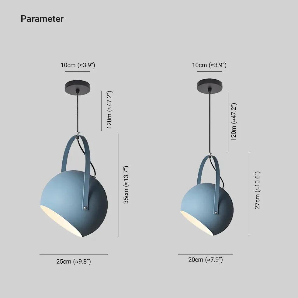 Open Handle Round Modern Pendant Light - Clowas
