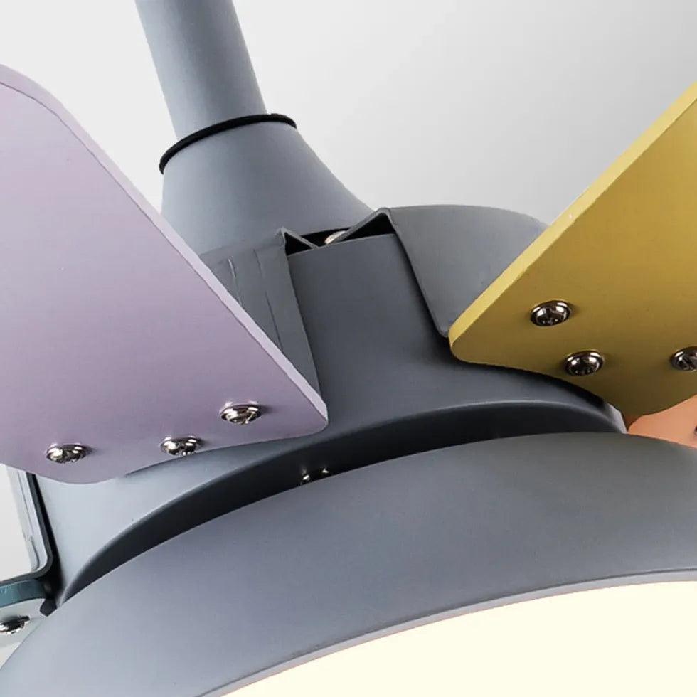 Grey Bedroom Ceiling Fan with Light - Clowas