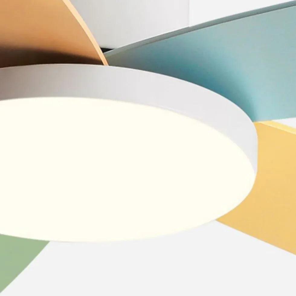 Macarons Bedroom Ceiling Fan with Light - Clowas