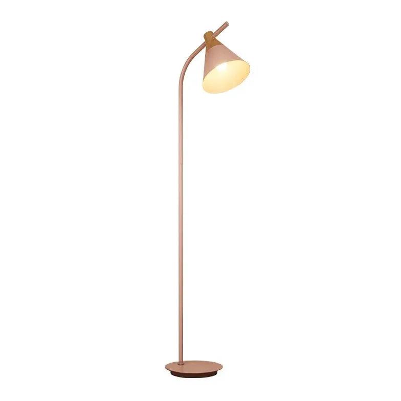 Curved Arm Two-Tone Minimalist Floor Lamp - Clowas
