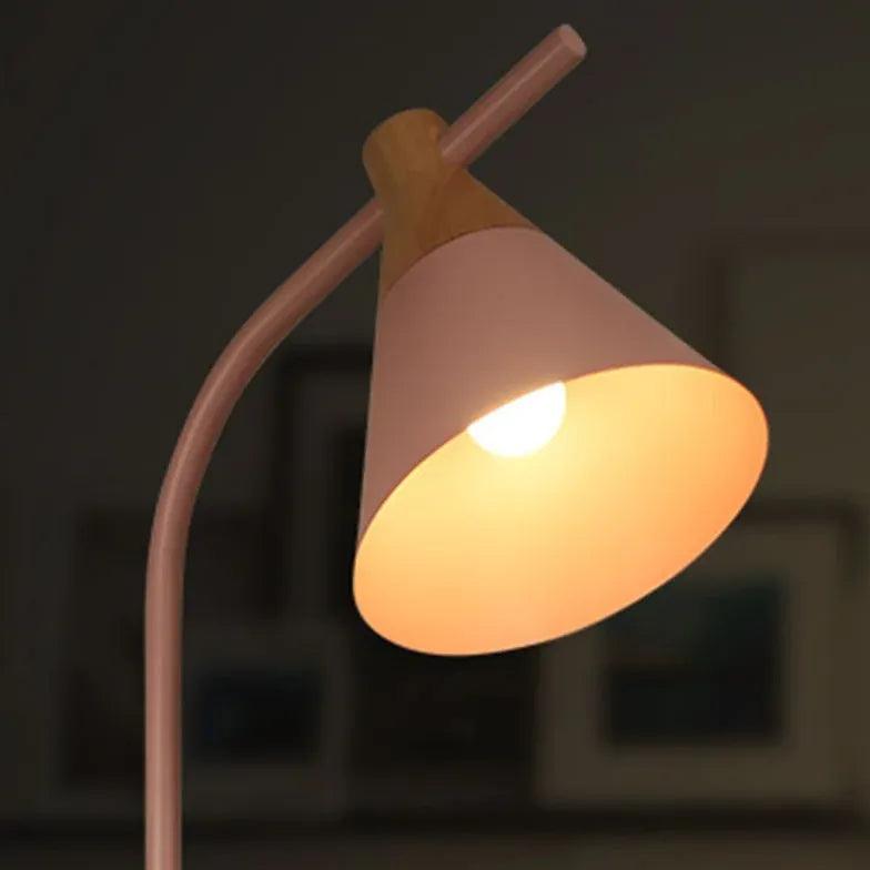 Curved Arm Two-Tone Minimalist Floor Lamp - Clowas