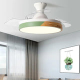 Gray Disc LED Ceiling Fan with Light - Clowas