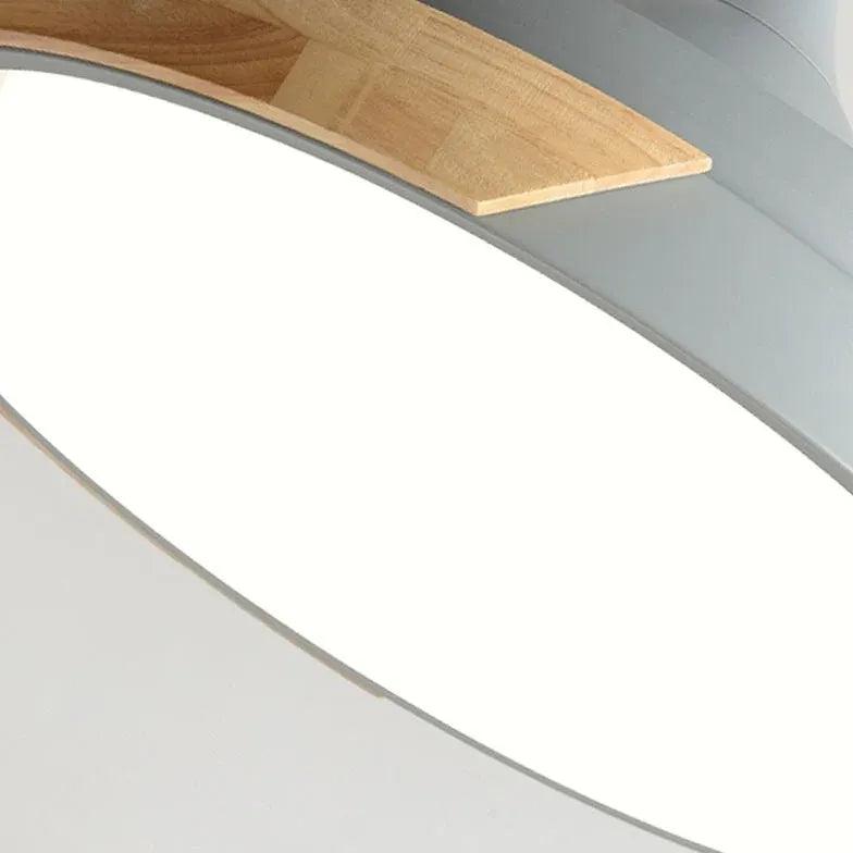 Gray Disc LED Ceiling Fan with Light - Clowas