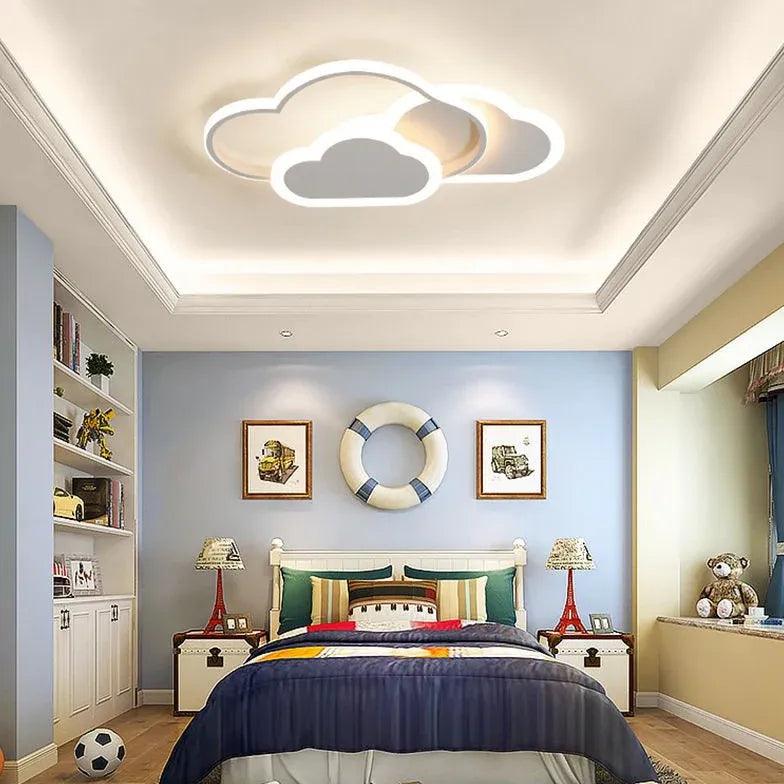 Pink Star Bedroom LED Flush Ceiling Lights - Clowas