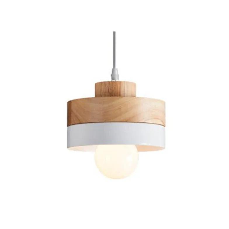 Geometric Wood Kitchen Pendant Light - Clowas
