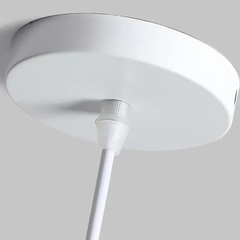 Wooden Handle Modern White Pendant Light - Clowas