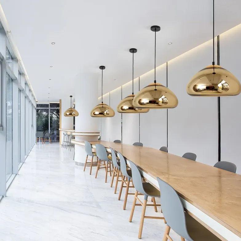 Mirror Hemisphere Kitchen Pendant Light - Clowas