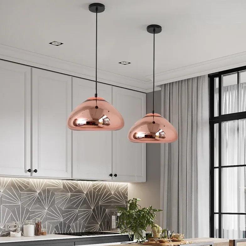 Mirror Hemisphere Kitchen Pendant Light - Clowas