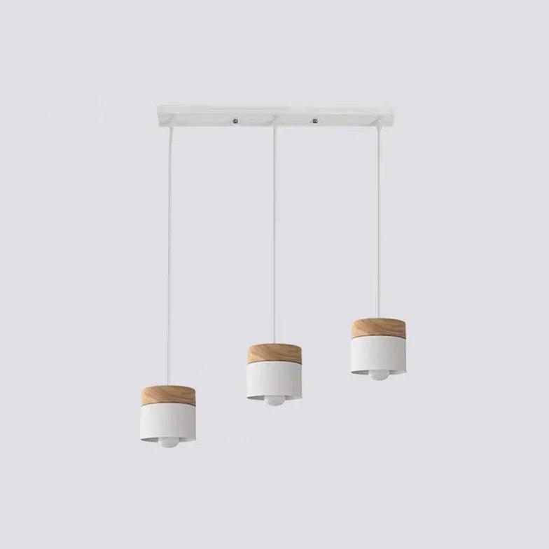 Colorful Cylinders Modern Wooden Pendant Light - Clowas