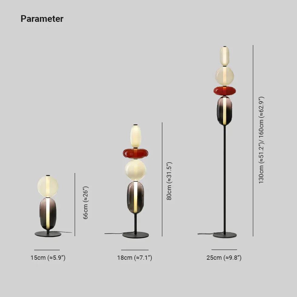 Multilayer Spherical Color Block Floor Lamp - Clowas