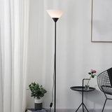 Inverted Cone-Shaped Black Slim Floor Lamp - Clowas