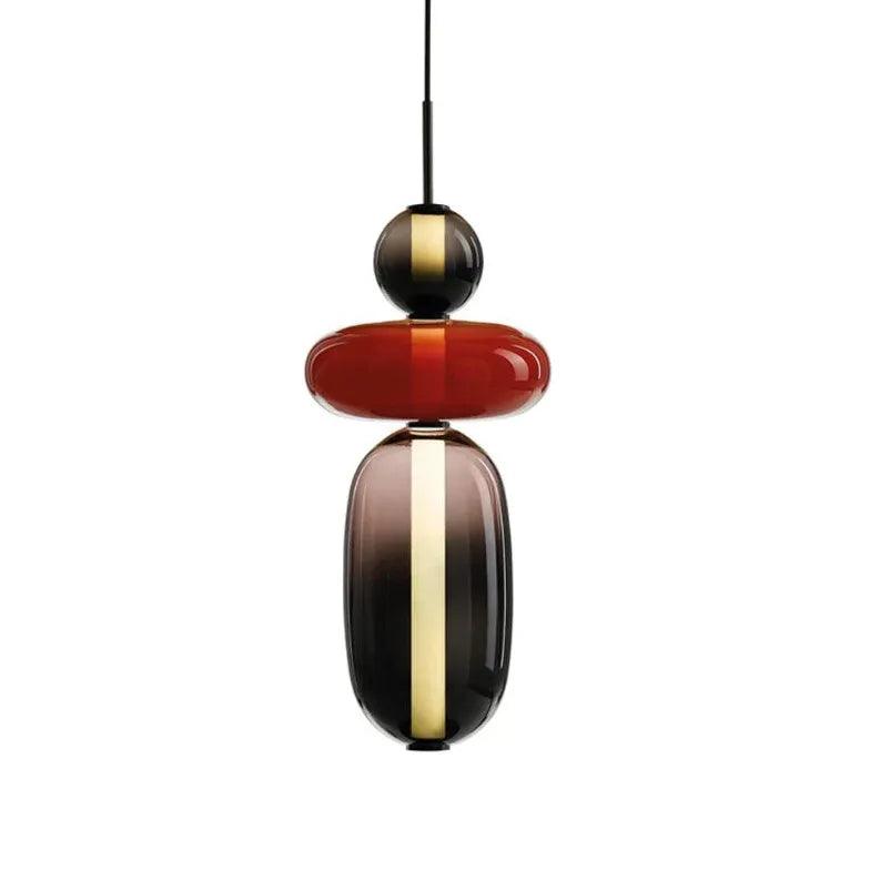Double Layer Elliptical Ball Modern Pendant Light - Clowas