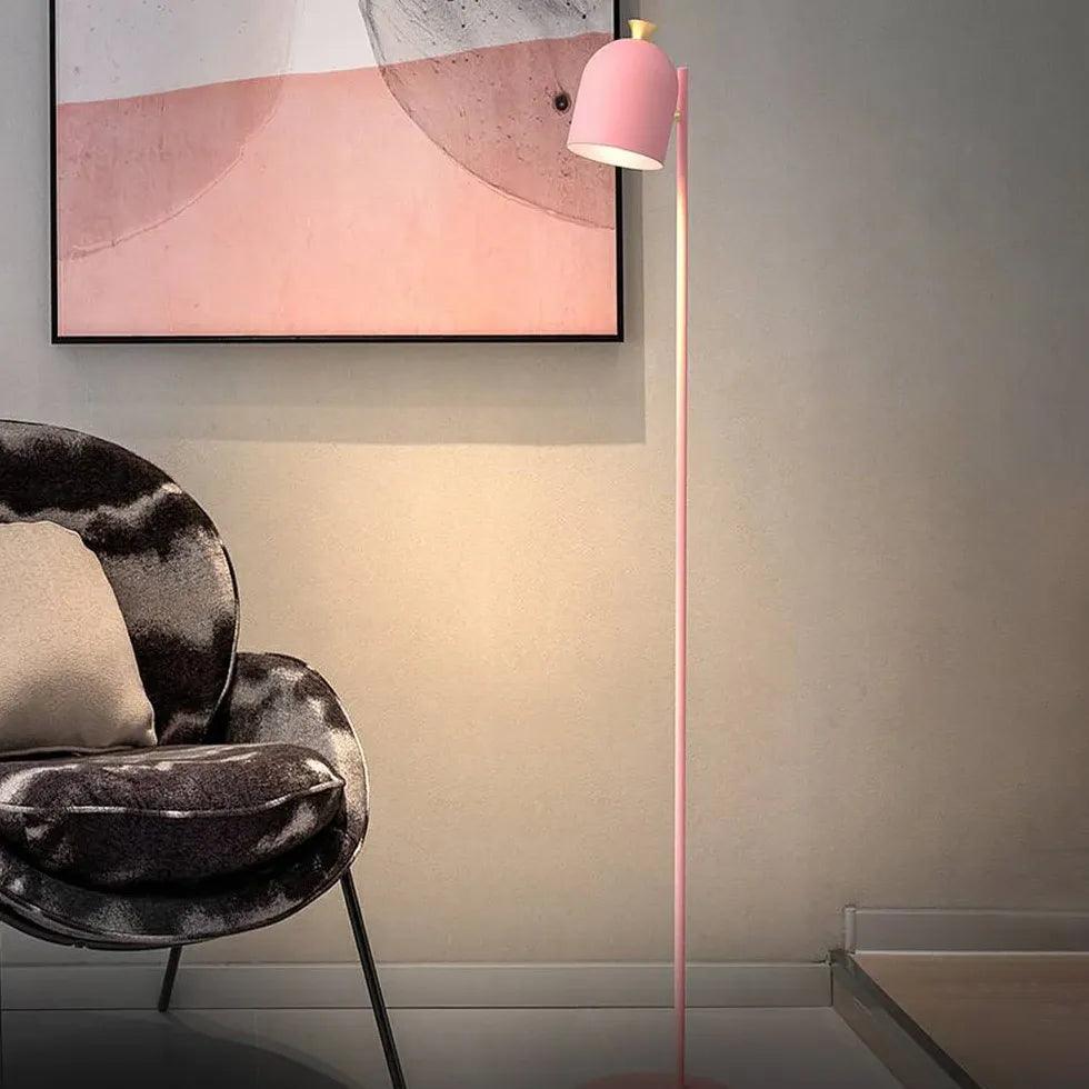 Adjustable Head Straight Rod Minimalist Floor Lamp - Clowas