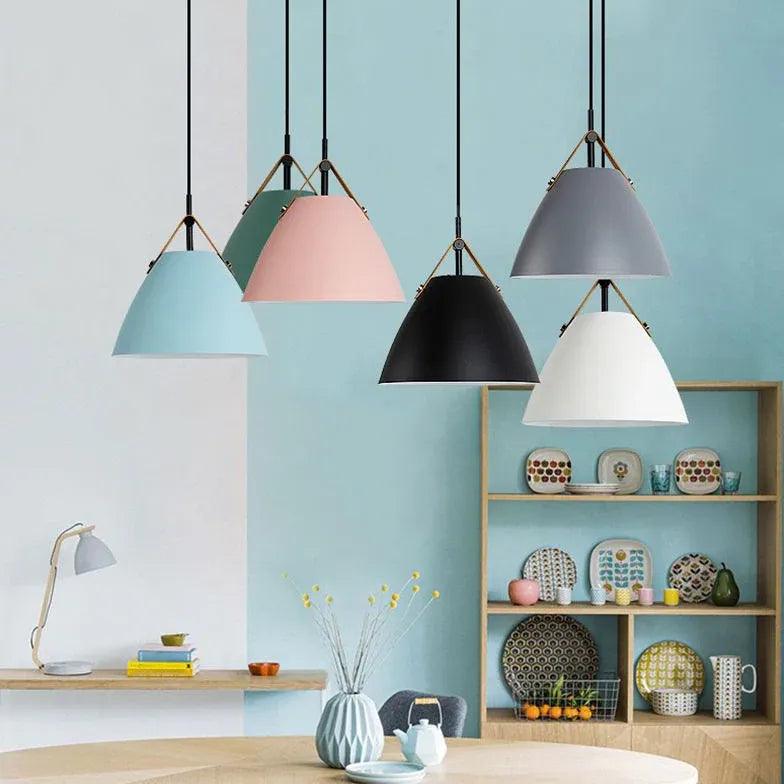 Bell Jar Multicolor Led Modern Pendant Light - Clowas