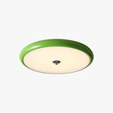Green Round Cake Led Flush Ceiling Lights - Clowas