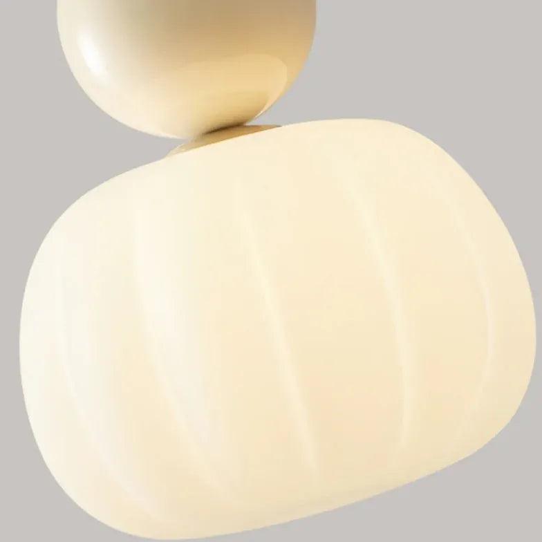 White Acrylic Floral Sphere Pendant Light - Clowas