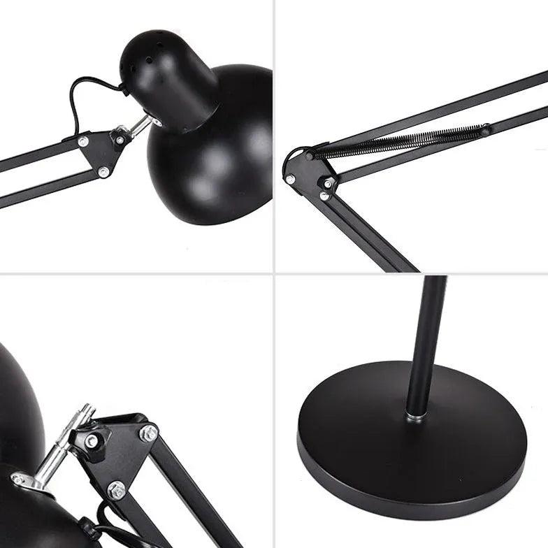 Adjustable Long-Arm Plug-In Reading Floor Lamp - Clowas