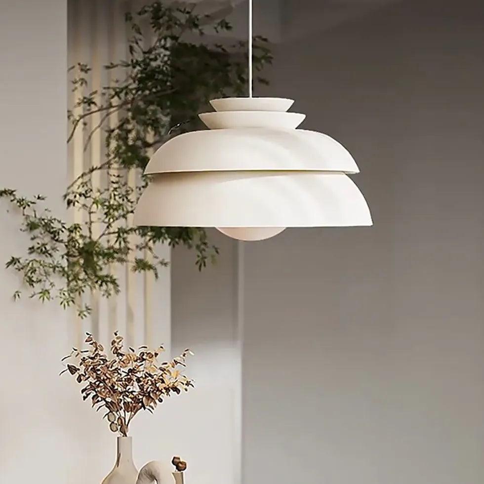 Stacked Discs Kitchen Led White Pendant Light - Clowas