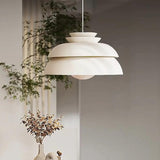 Stacked Discs Kitchen Led White Pendant Light - Clowas