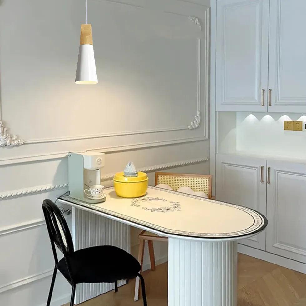 Morandi Multi-shaped Wood And Metal Pendant Light - Clowas