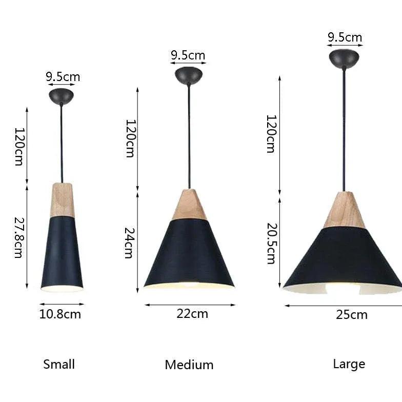 Morandi Multi-shaped Wood And Metal Pendant Light - Clowas