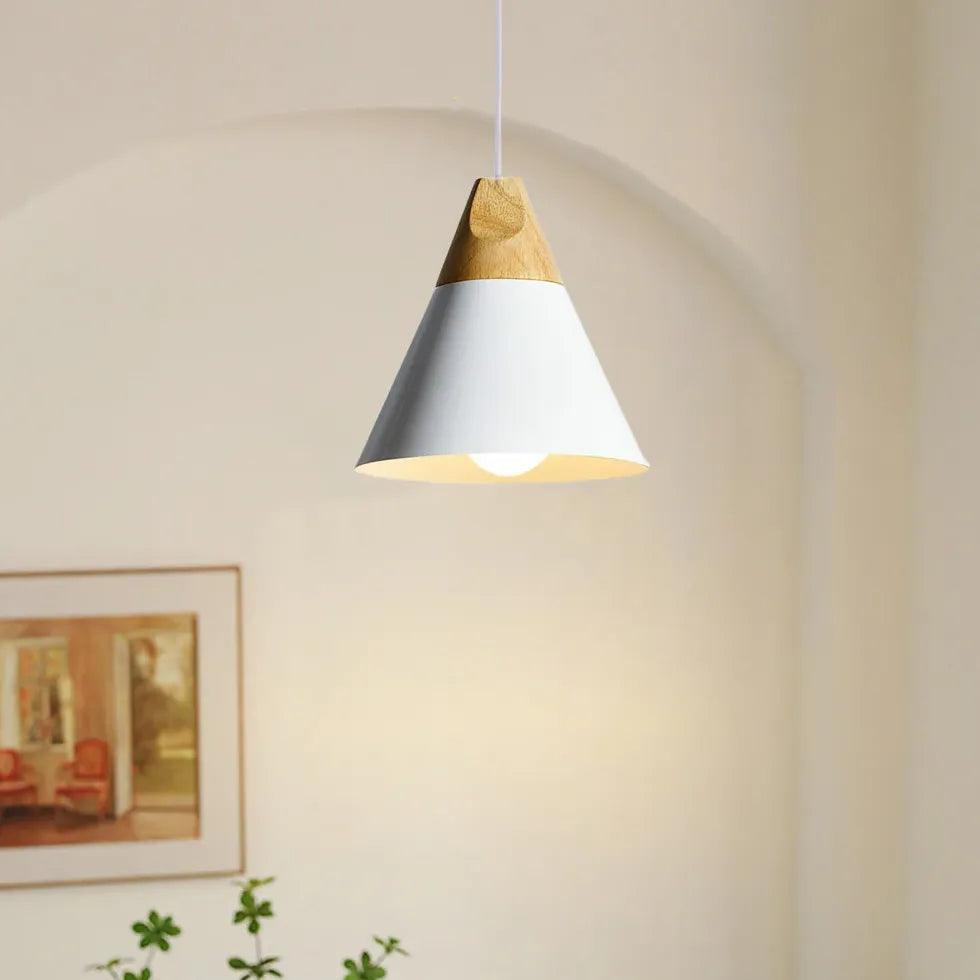 Morandi Multi-shaped Wood And Metal Pendant Light - Clowas