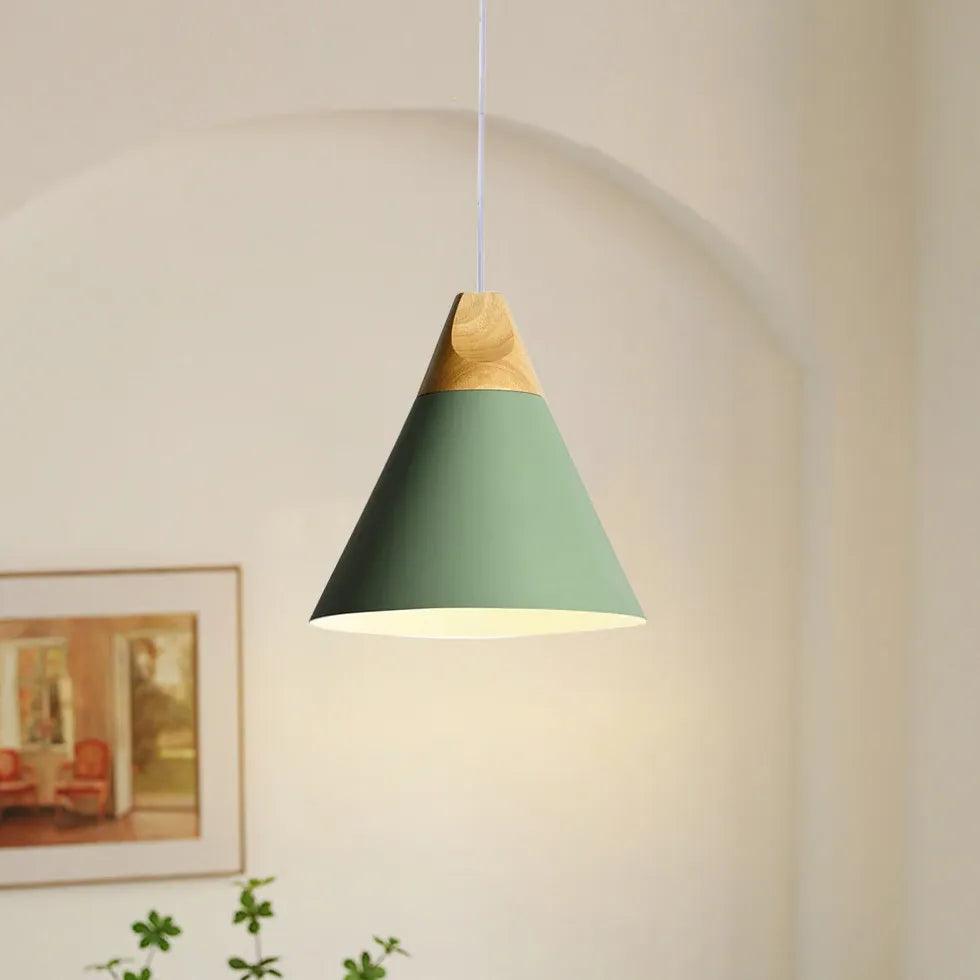 Morandi Multi-shaped Wood And Metal Pendant Light - Clowas