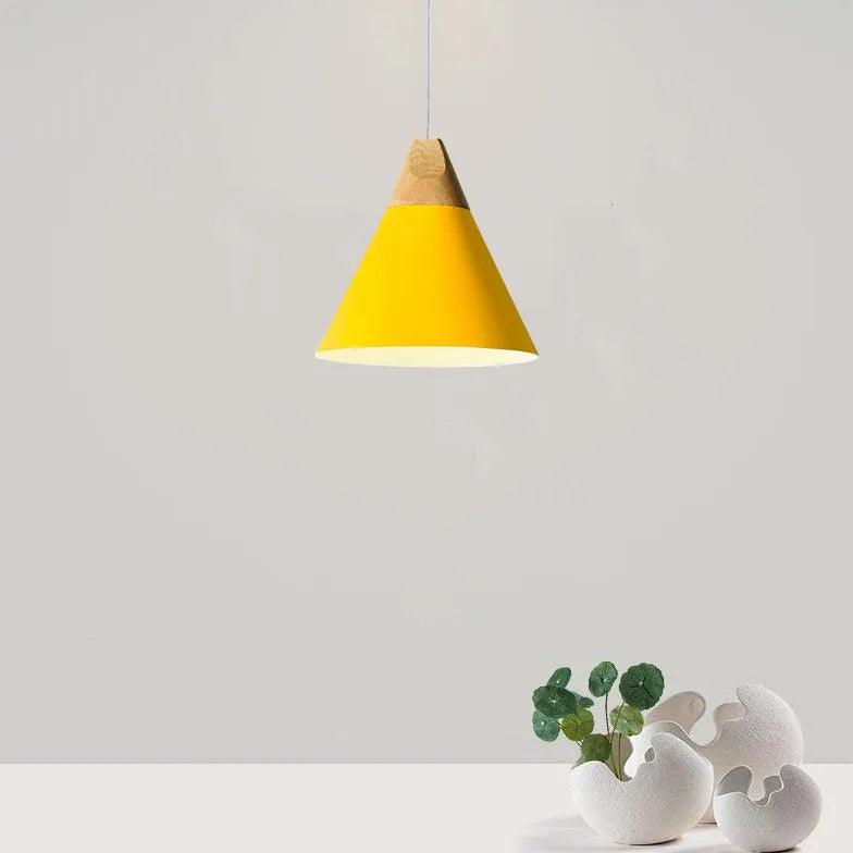 Morandi Multi-shaped Wood And Metal Pendant Light - Clowas