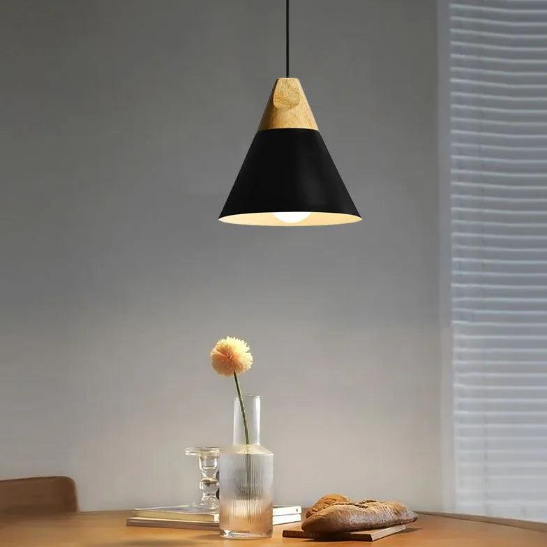 Morandi Multi-shaped Wood And Metal Pendant Light - Clowas