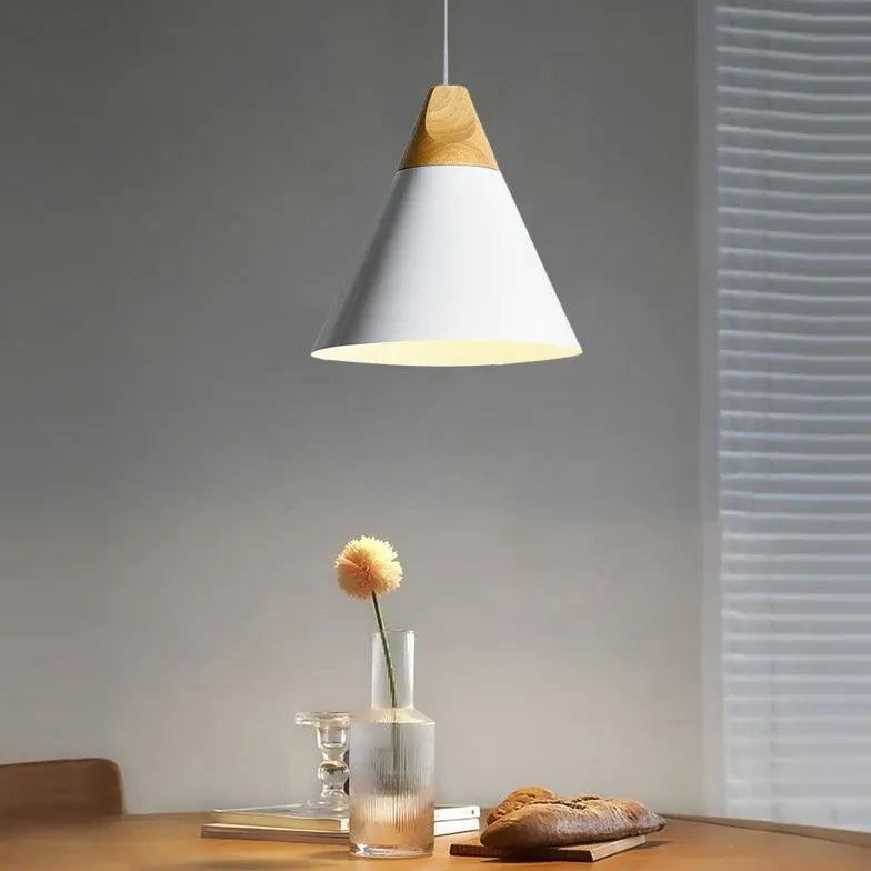 Morandi Multi-shaped Wood And Metal Pendant Light - Clowas