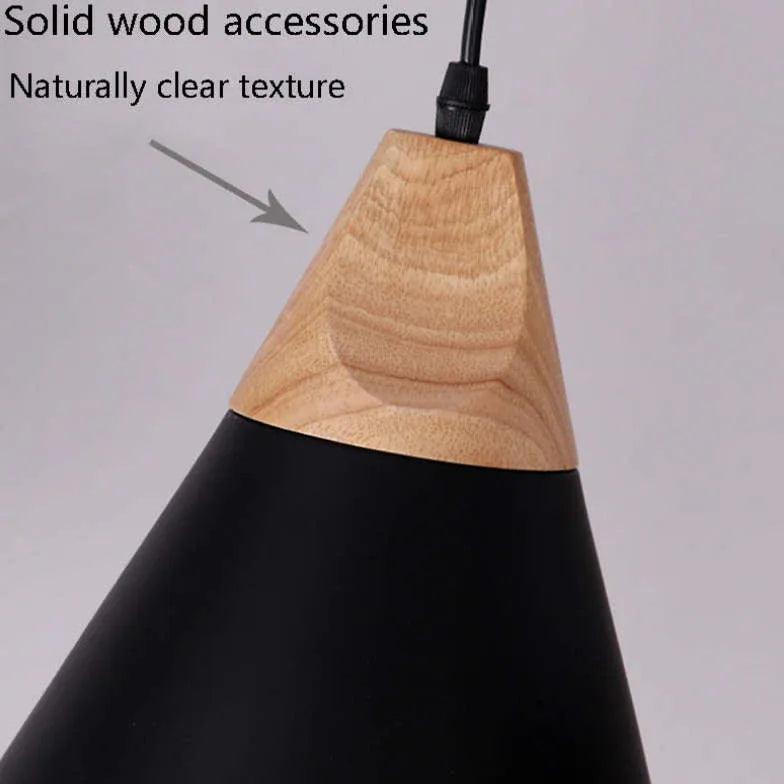 Morandi Multi-shaped Wood And Metal Pendant Light - Clowas